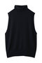 リブハイネックベスト ミズイロインド/mizuiro ind navy