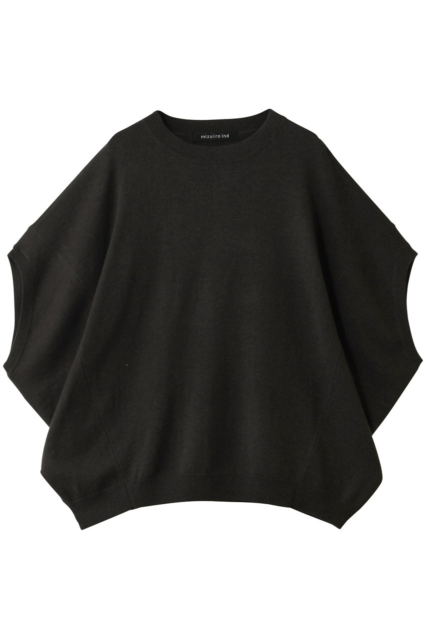 ミズイロインド/mizuiro indのコクーンワイドベスト(c.gray/4-220104)