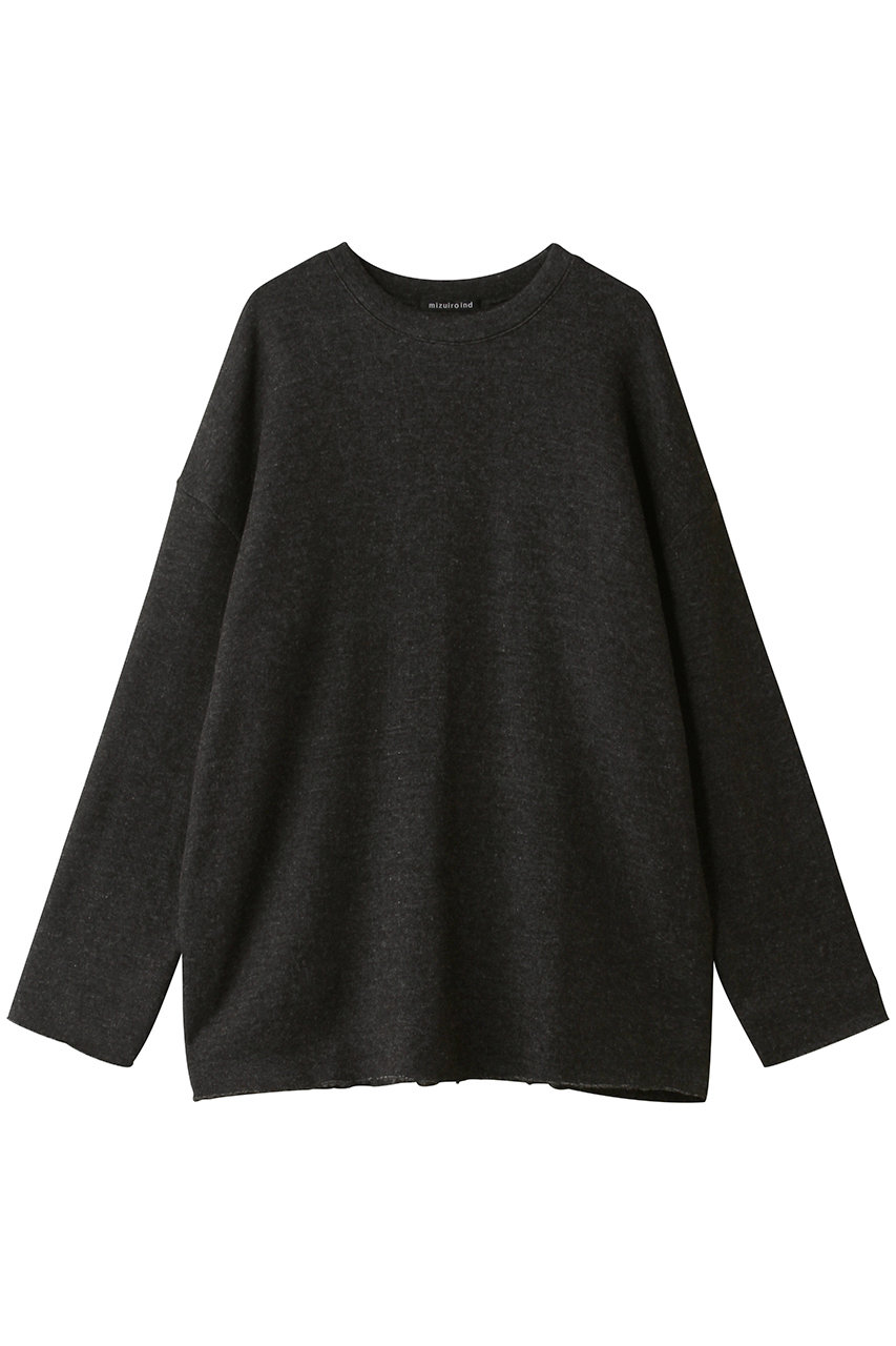 ミズイロインド/mizuiro indのパイルロングスリーブプルオーバー(c.gray/4-210031)
