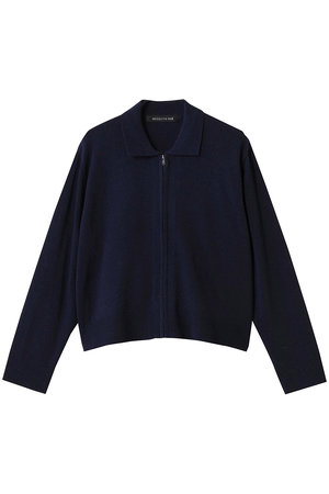 ミズイロインド/mizuiro indの襟付きジップカーディガン(110300/110303)