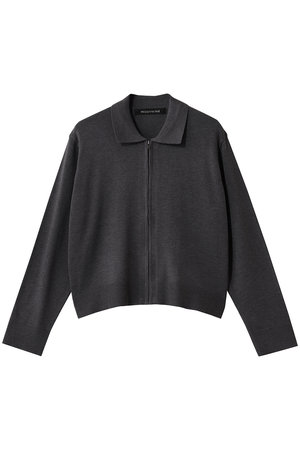 ミズイロインド/mizuiro indの襟付きジップカーディガン(110300/110303)