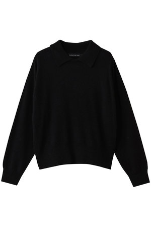 ミズイロインド/mizuiro indのハイゲージ襟付きプルオーバー(110300/110301)