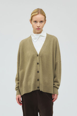 ミズイロインド/mizuiro indのVネックカーディガン(110300/110303)