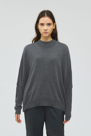 ミズイロインド/mizuiro indのコクーンリブスリーブプルオーバー(110300/110301)