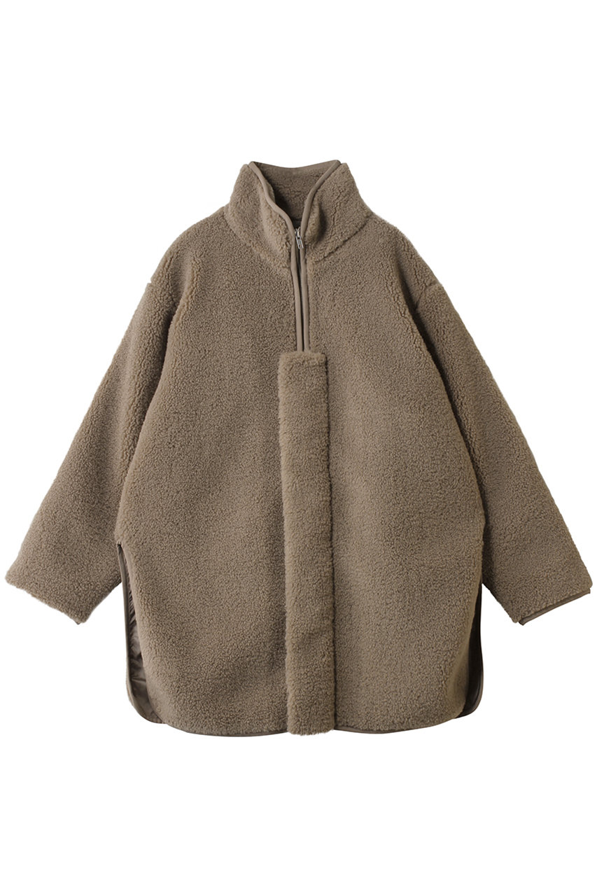 ミズイロインド/mizuiro indのボアブルゾン(beige/4-270036)