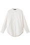 リボンタイロングシャツ ミズイロインド/mizuiro ind off white
