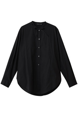 ミズイロインド/mizuiro indのリボンタイロングシャツ(110400/110403)