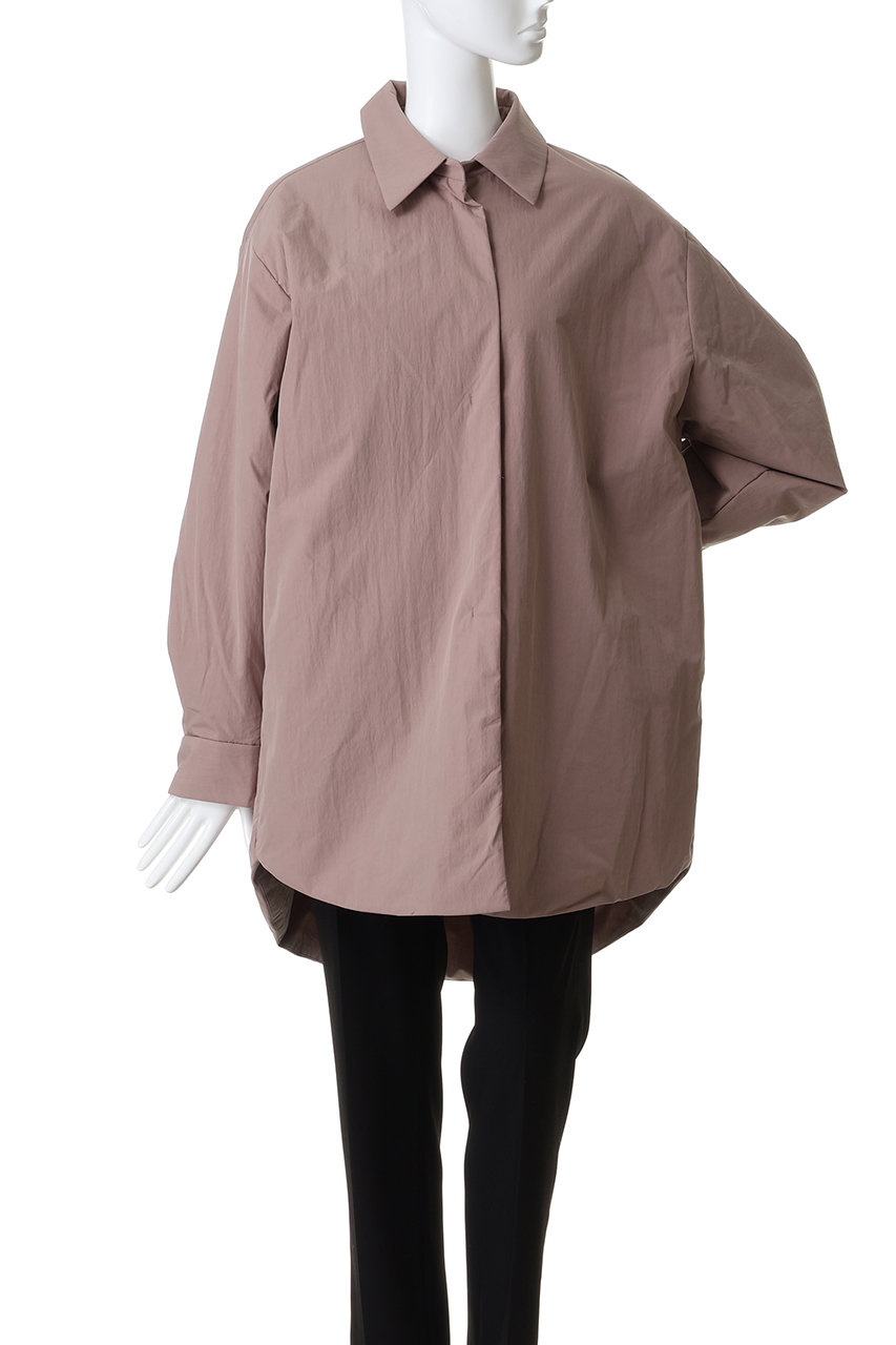 mizuiro ind(ミズイロインド)｜ワイドパディングシャツジャケット/off