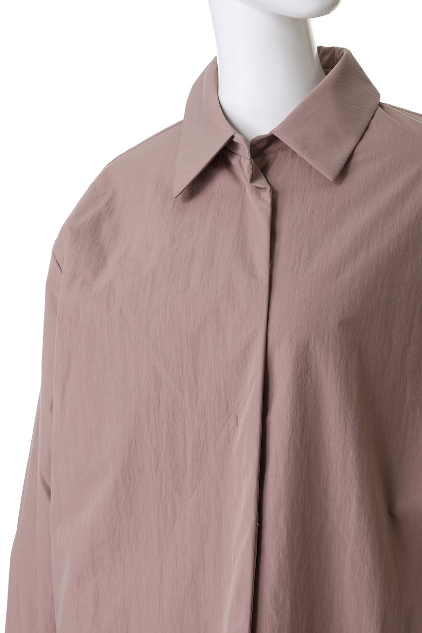 mizuiro ind(ミズイロインド)｜ワイドパディングシャツジャケット/off