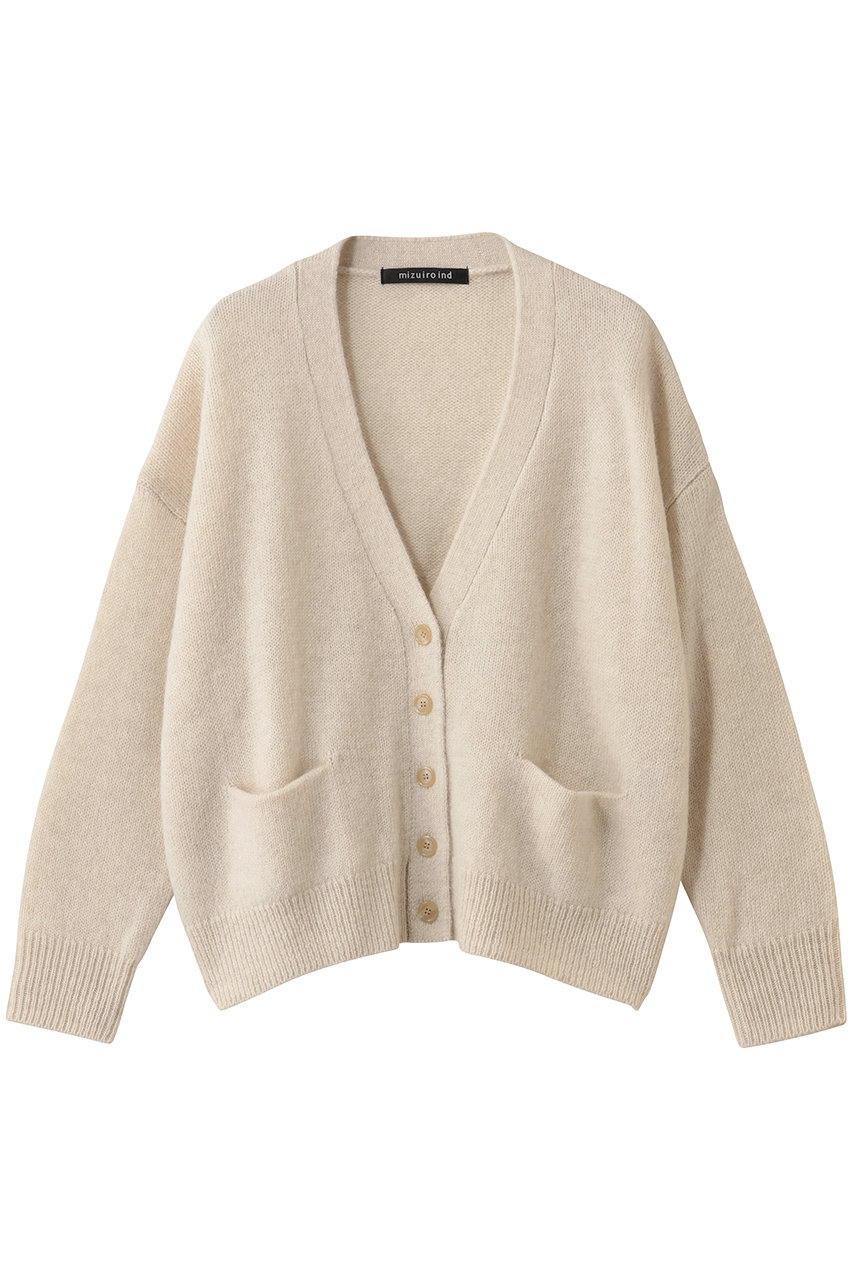 mizuiro ind(ミズイロインド)｜MG/Vネックワイドカーディガン/kinari