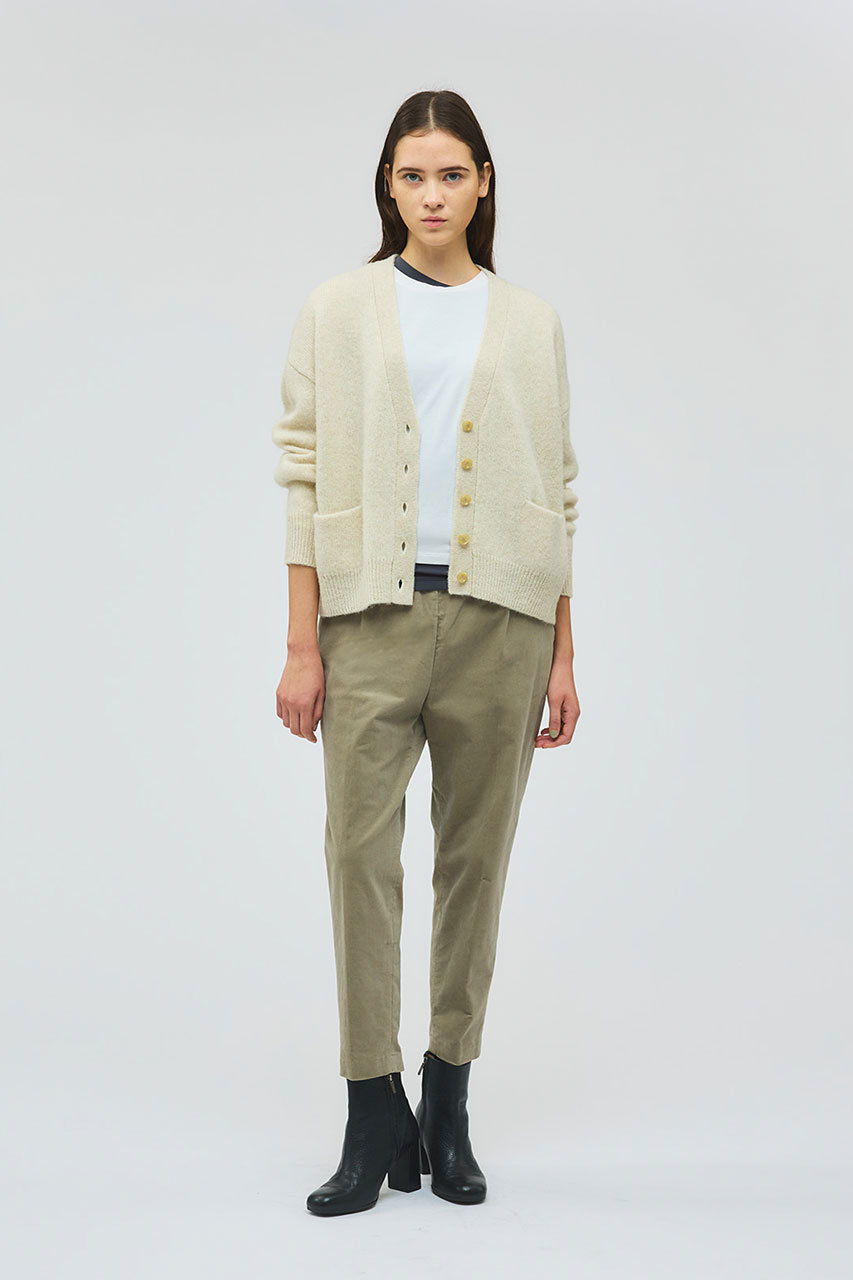 mizuiro ind(ミズイロインド)｜MG/Vネックワイドカーディガン/kinari