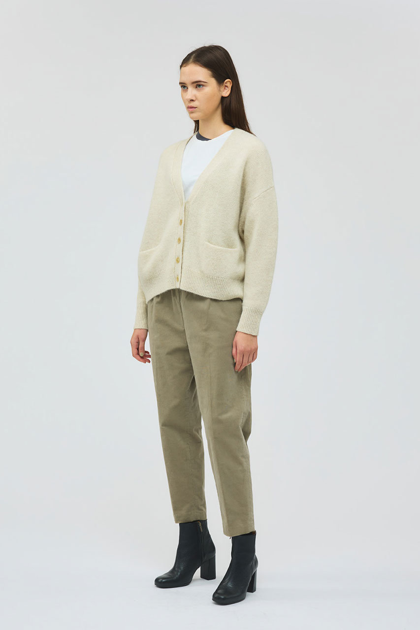 mizuiro ind(ミズイロインド)｜MG/Vネックワイドカーディガン/kinari