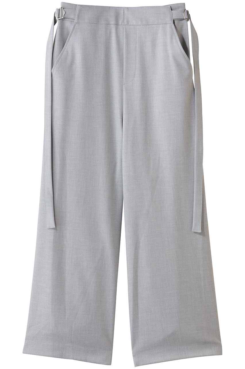 ミズイロインド/mizuiro indのサイドバックルパンツ(l.gray/4-260064)