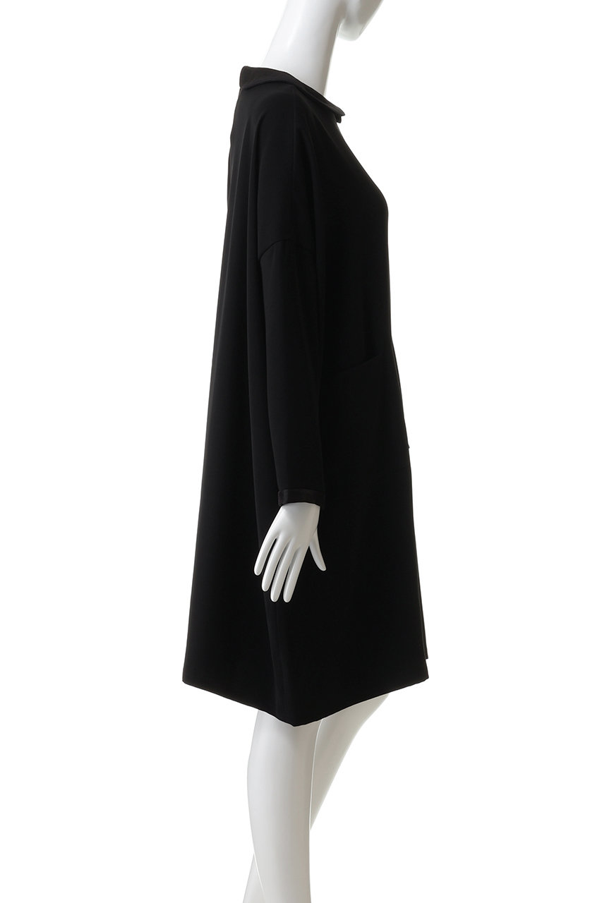 mizuiro ind(ミズイロインド)｜satin cocoon OP with collar