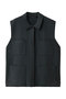 wide vest with collar ベスト ミズイロインド/mizuiro ind gray