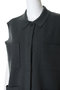 wide vest with collar ベスト ミズイロインド/mizuiro ind