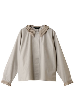 ミズイロインド/mizuiro indのpleats collar shirt シャツ(110400/110403)