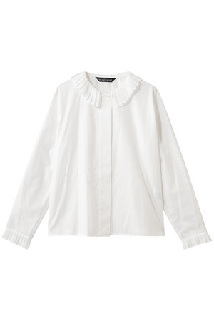 ミズイロインド/mizuiro indのpleats collar shirt シャツ(110400/110403)