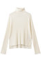 wide rib high neck P/O プルオーバー ミズイロインド/mizuiro ind off white