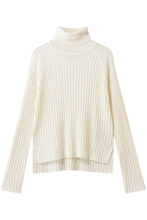 ミズイロインド/mizuiro indのwide rib high neck P/O プルオーバー(110300/110301)