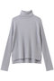 wide rib high neck P/O プルオーバー ミズイロインド/mizuiro ind l.gray