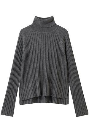 ミズイロインド/mizuiro indのwide rib high neck P/O プルオーバー(110300/110301)