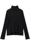 wide rib high neck P/O プルオーバー ミズイロインド/mizuiro ind black
