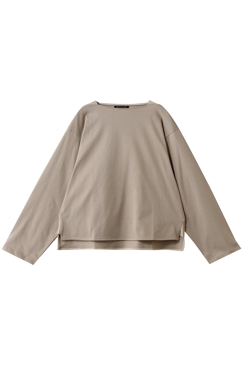 ミズイロインド/mizuiro indのbasque shirt シャツ(beige/4-210042)