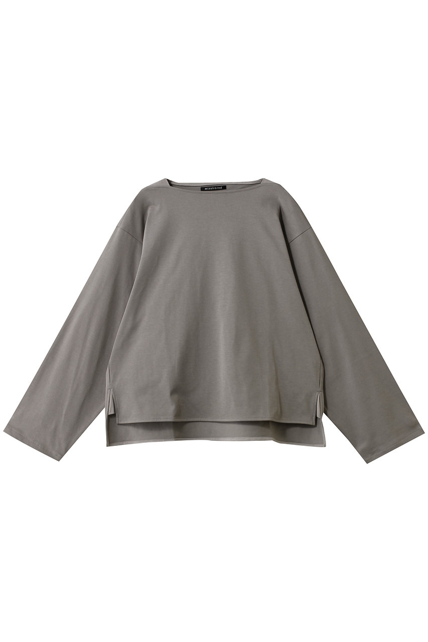 ミズイロインド/mizuiro indのbasque shirt シャツ(gray/4-210042)