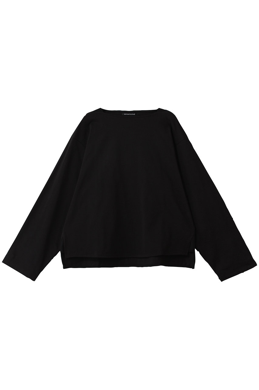 ミズイロインド/mizuiro indのbasque shirt シャツ(black/4-210042)