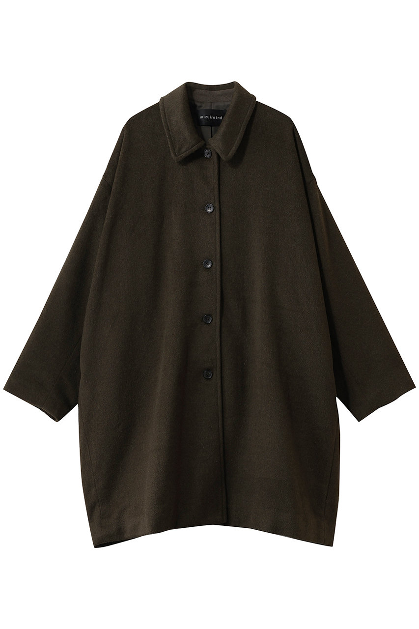 ミズイロインド/mizuiro indのwool blend wide CT コート(gray/4-270045)