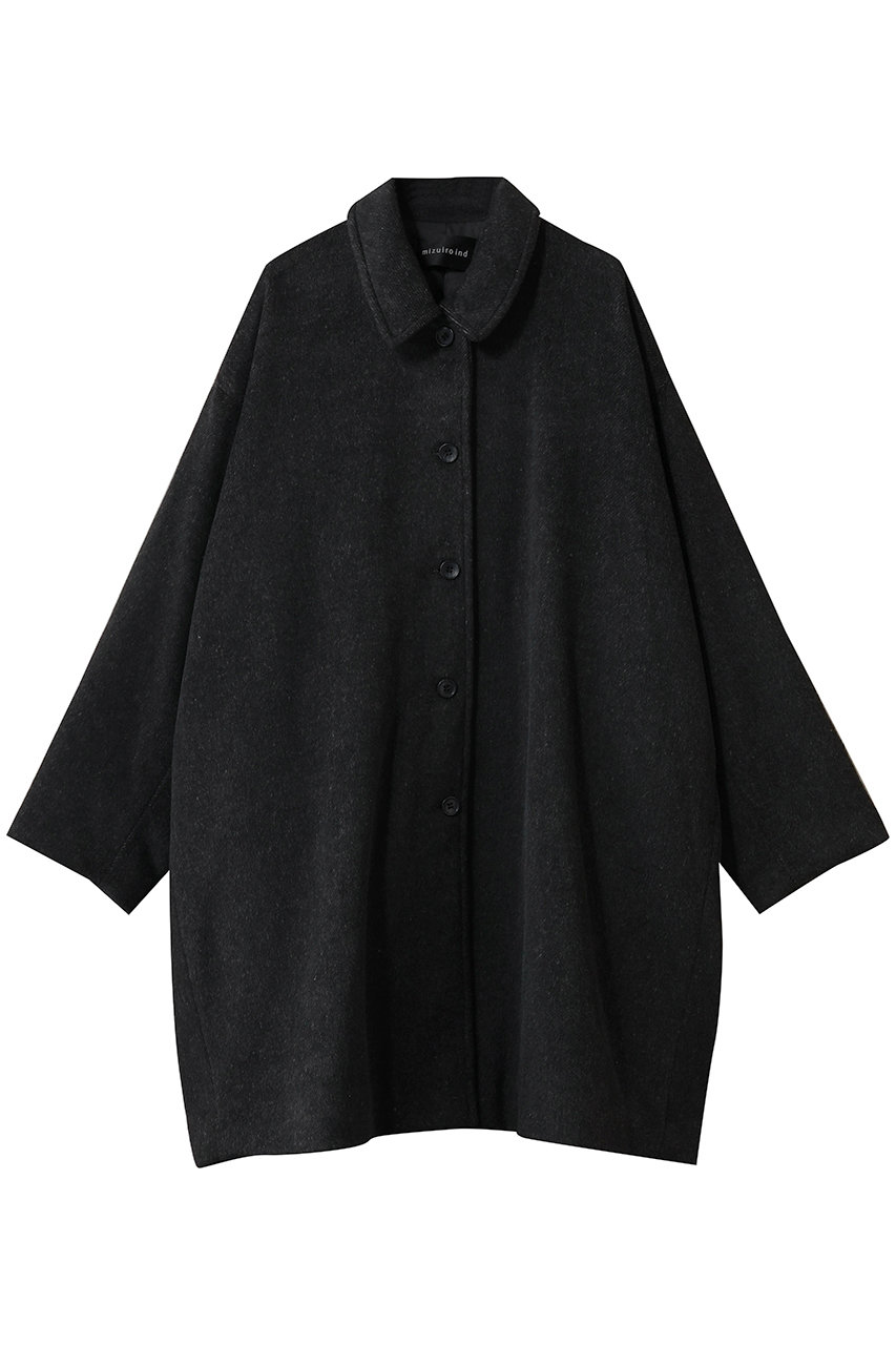 ミズイロインド/mizuiro indのwool blend wide CT コート(c.gray/4-270045)