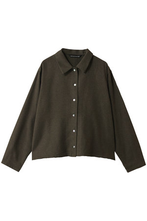 ミズイロインド/mizuiro indのwool blend basic shirt シャツ(110400/110403)