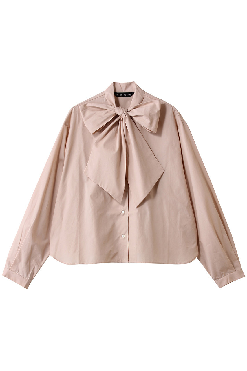 ミズイロインド/mizuiro indのlong tie collar shirt シャツ(s.pink/4-230068)