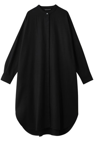 ミズイロインド/mizuiro indのwool  blend stand collar shirt OP ワンピース(110500/110503)