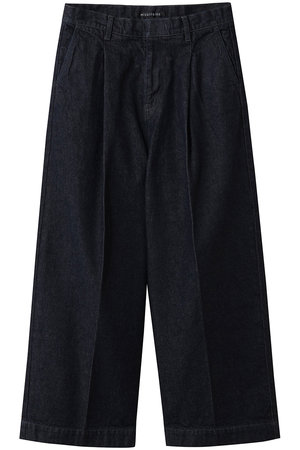 ミズイロインド/mizuiro indのwide denim slacks スラックス(110600/110604)