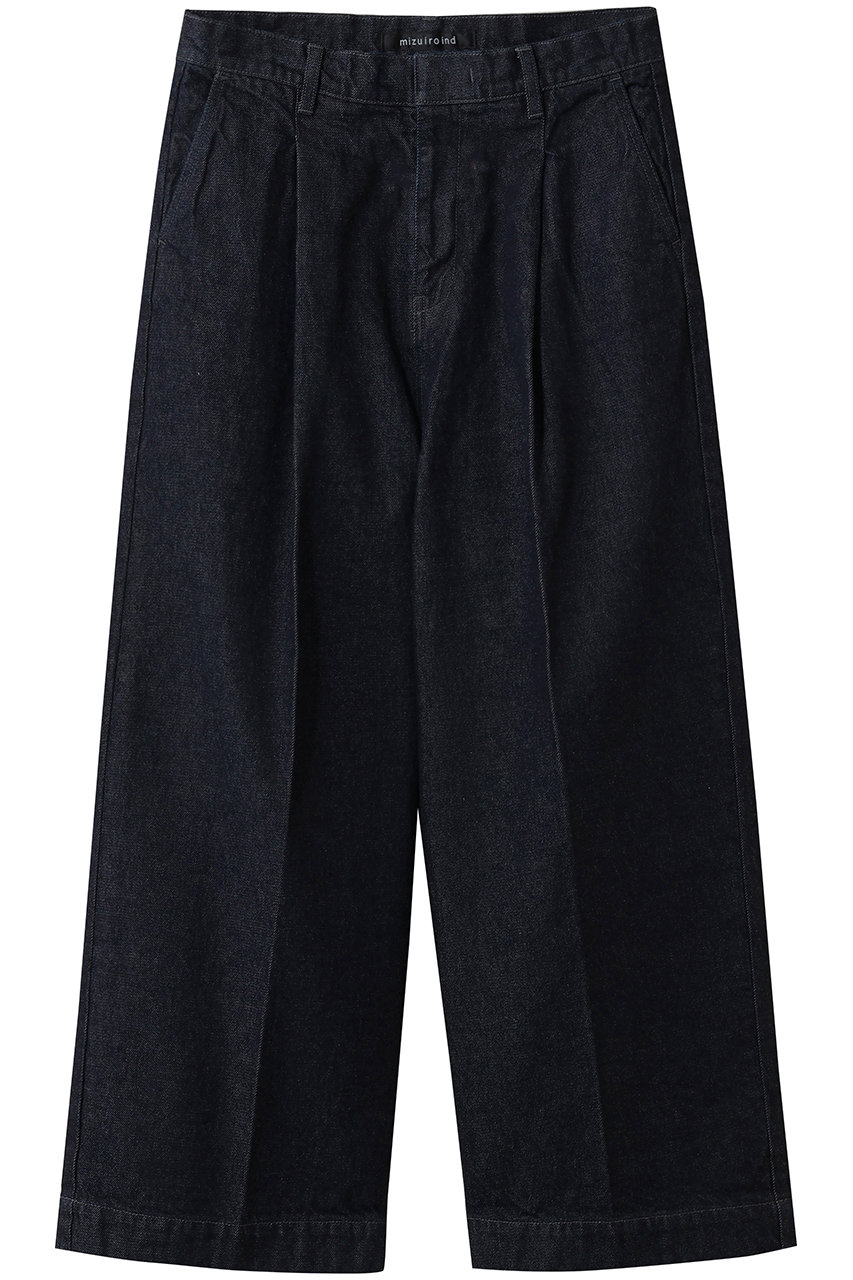 ミズイロインド/mizuiro indのwide denim slacks スラックス(96/1-260087OW)