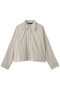 pin tuck collar shirt シャツ ミズイロインド/mizuiro ind beige