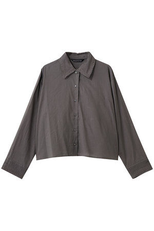 ミズイロインド/mizuiro indのpin tuck collar shirt シャツ(110400/110403)