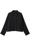 pin tuck collar shirt シャツ ミズイロインド/mizuiro ind black