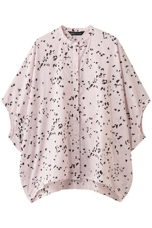ミズイロインド/mizuiro indのprint stand collar cocoon shirt シャツ(110400/110403)