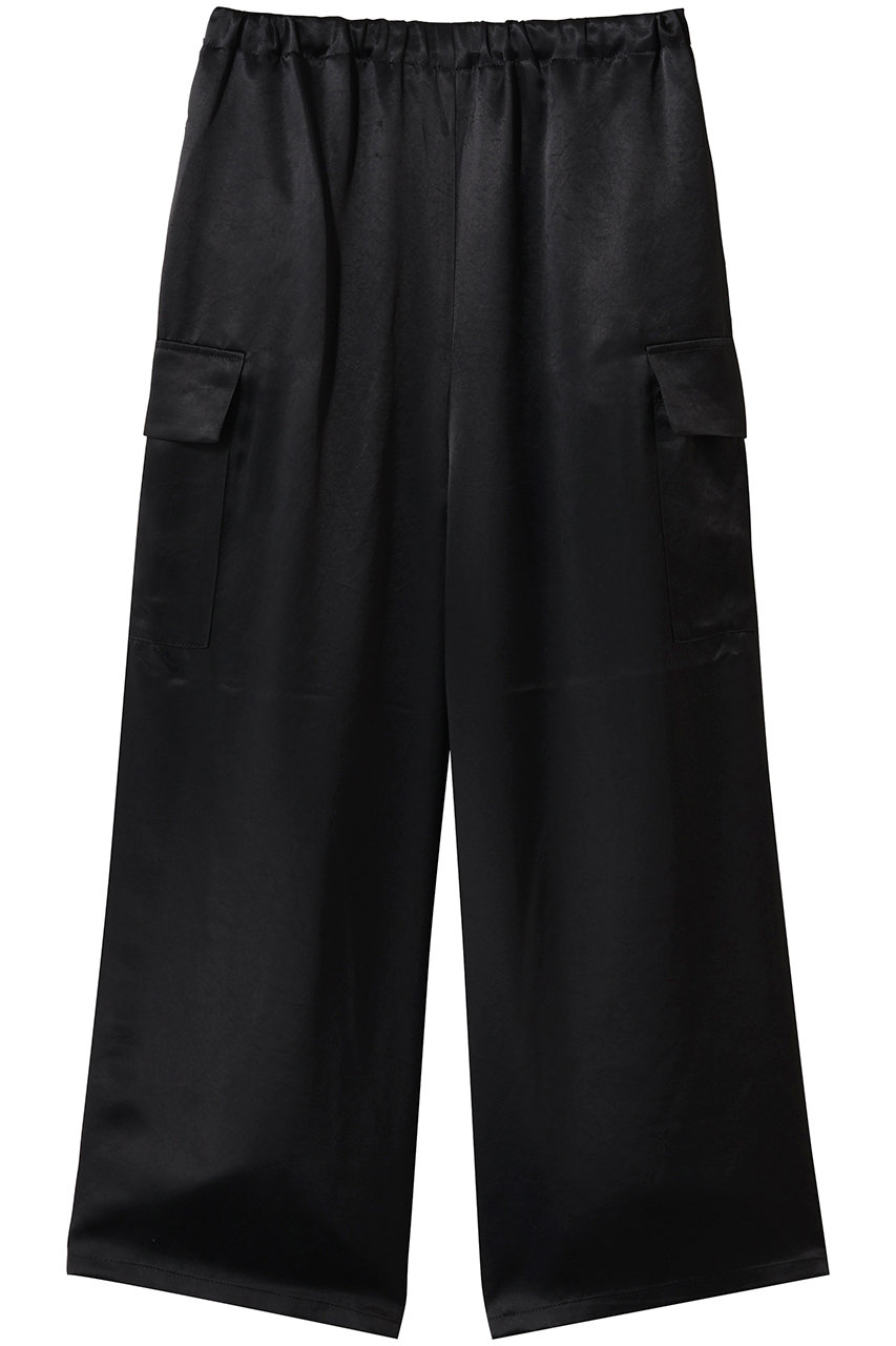 ミズイロインド/mizuiro indのsatin cargo PT パンツ(black/1-260089)