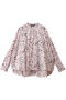 print back gather shirt シャツ ミズイロインド/mizuiro ind pink