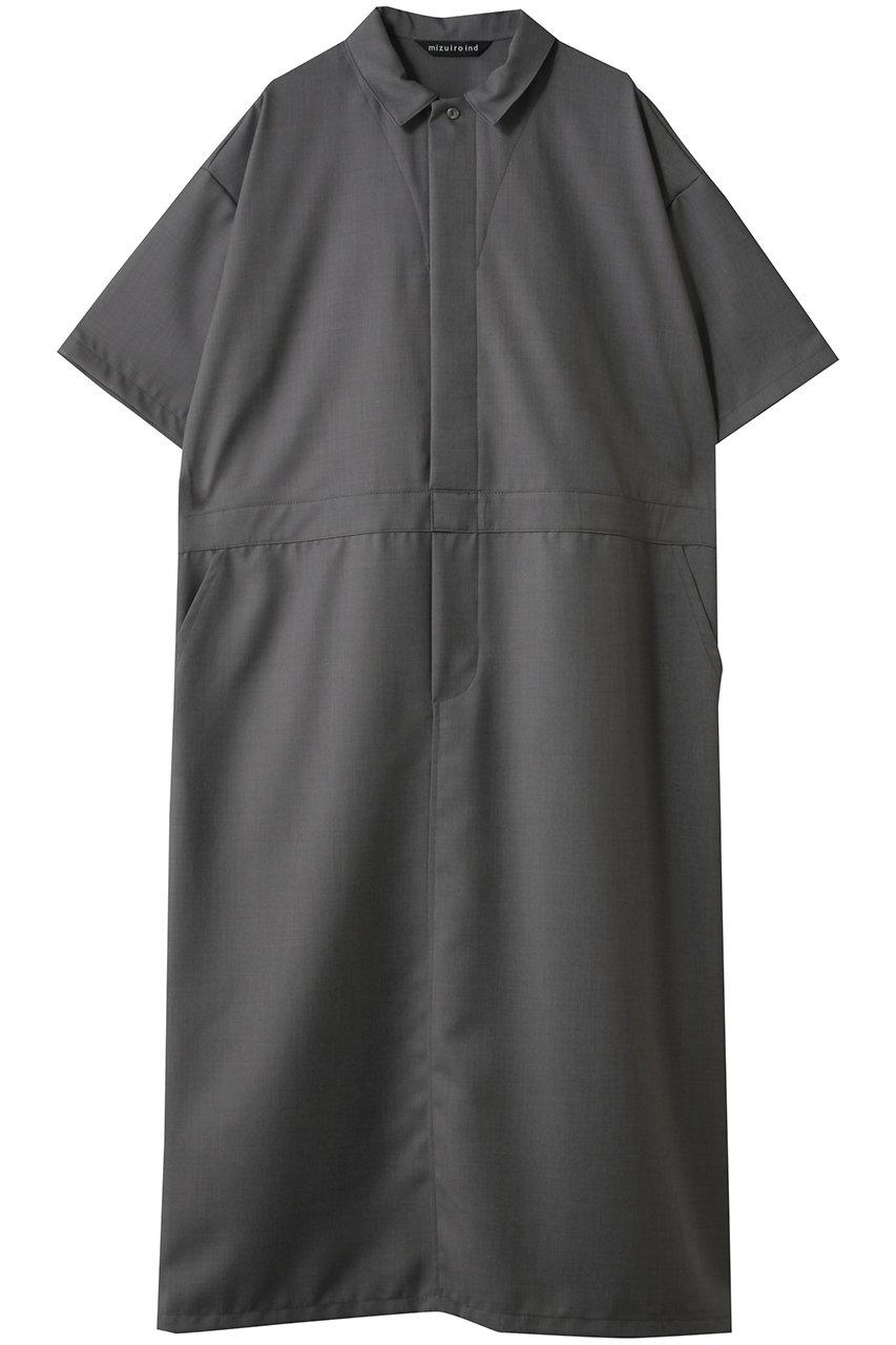 ミズイロインド/mizuiro indのpainter like OP ワンピース(gray/1-250073)