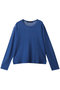 sheer crew neck P/O プルオーバー ミズイロインド/mizuiro ind blue