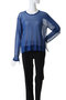 sheer crew neck P/O プルオーバー ミズイロインド/mizuiro ind