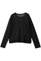 sheer crew neck P/O プルオーバー ミズイロインド/mizuiro ind black