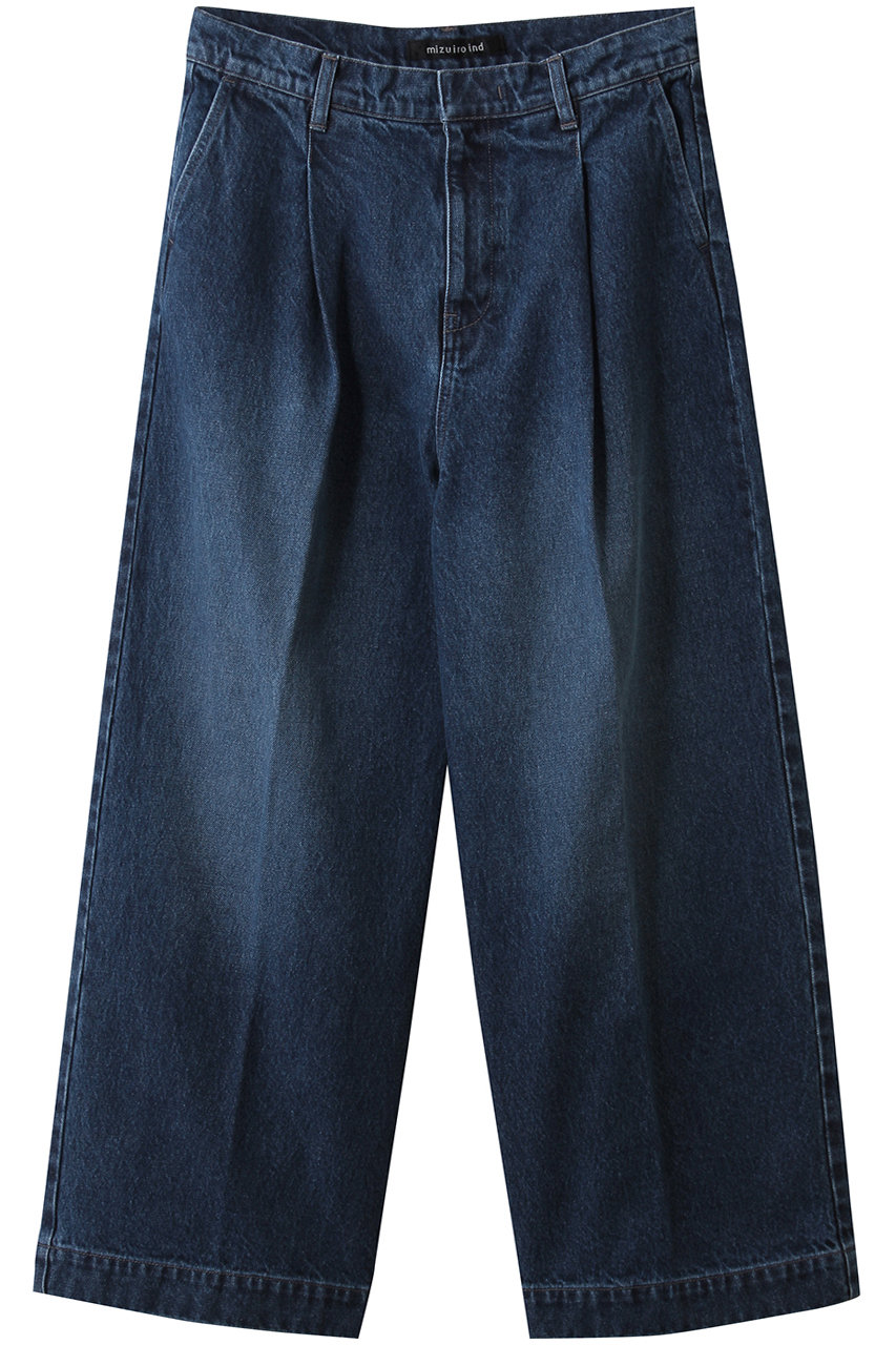 mizuiro ind(ミズイロインド)｜wide denim slacks デニムスラックス