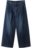 wide denim slacks デニムスラックス