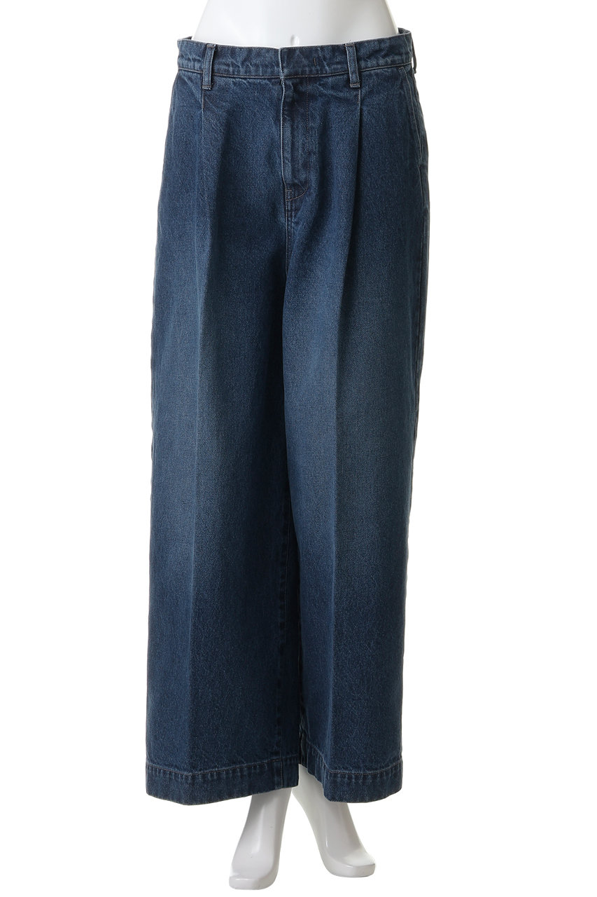 mizuiro ind(ミズイロインド)｜wide denim slacks デニムスラックス